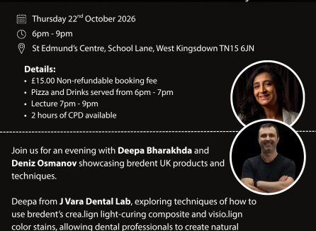 South East Dental Technician’s Study Club sponsored by bredent UK with Deepa Bharakhda and Deniz Osmanov